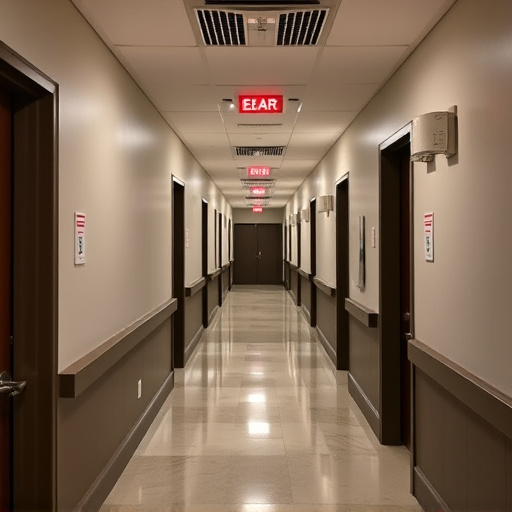 emergency alert system inside hallway