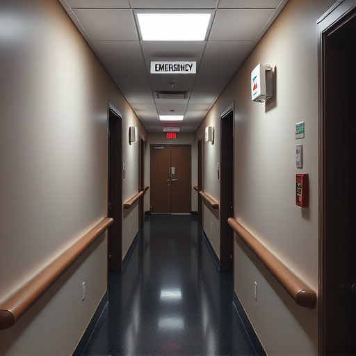 emergency alert system inside hallway