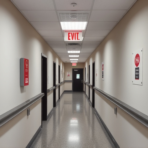 emergency alert system inside hallway