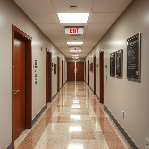 emergency alert system inside hallway