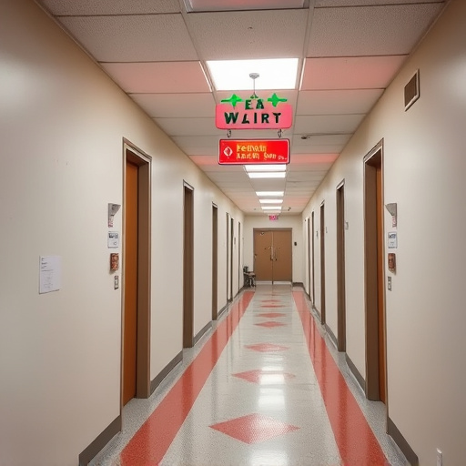 emergency alert system inside hallway