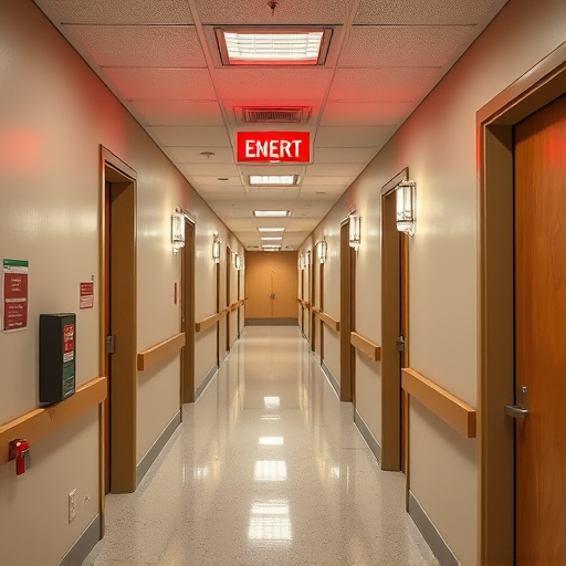 emergency alert system inside hallway