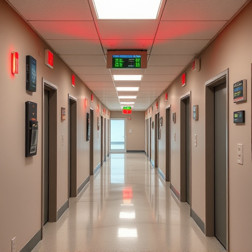emergency alert system inside hallway