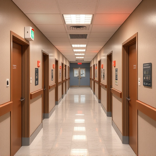 emergency alert system inside hallway