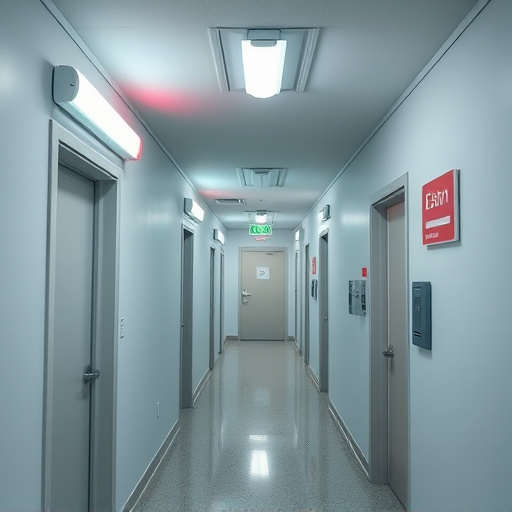 emergency alert system inside hallway