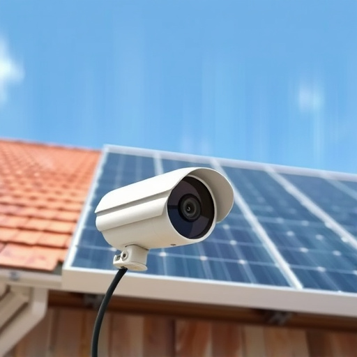 energy efficient camera under solar panel