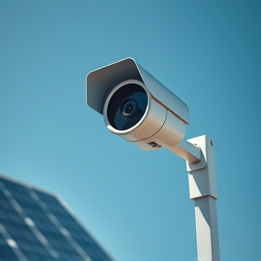 energy efficient camera under solar panel