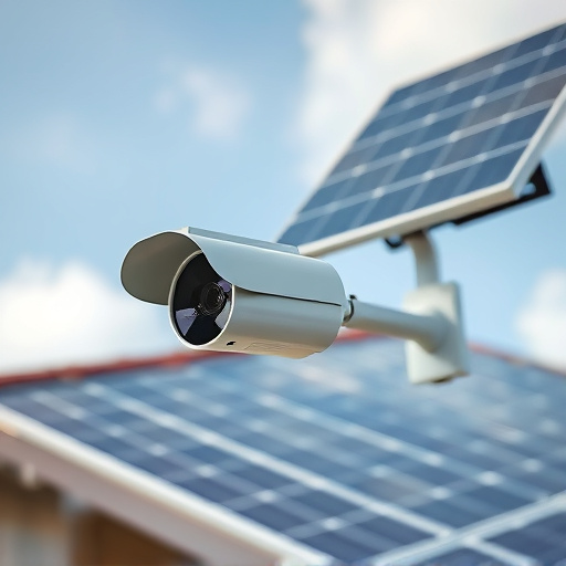 energy efficient camera under solar panel