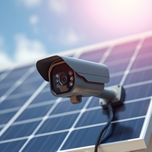 energy efficient camera under solar panel