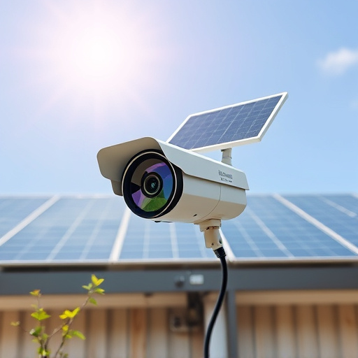 energy efficient camera under solar panel