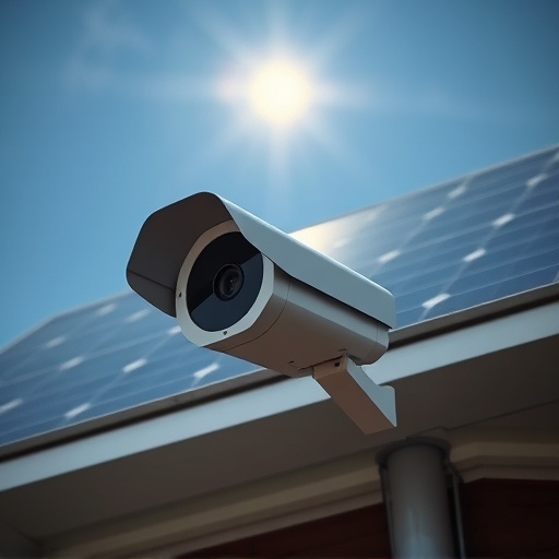 energy efficient camera under solar panel