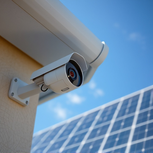 energy efficient camera under solar panel
