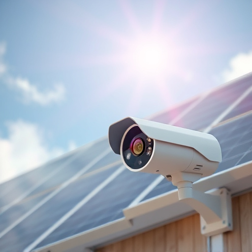 energy efficient camera under solar panel