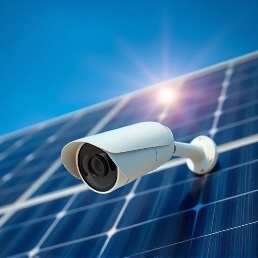 energy efficient camera under solar panel