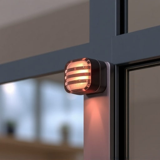 glass break sensor on sliding door