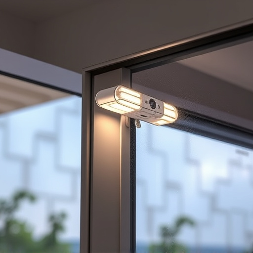 glass break sensor on sliding door