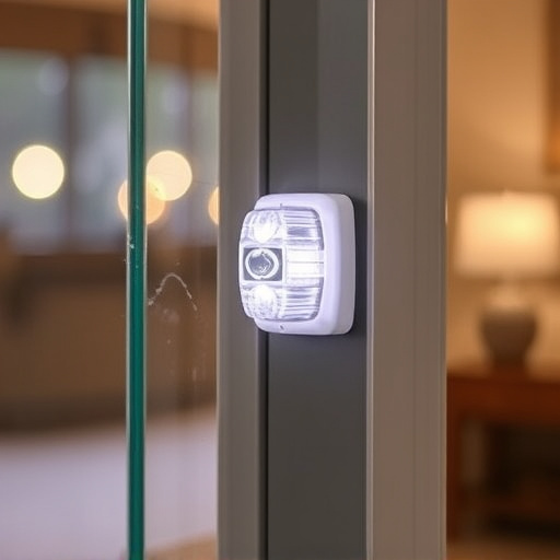 glass break sensor on sliding door