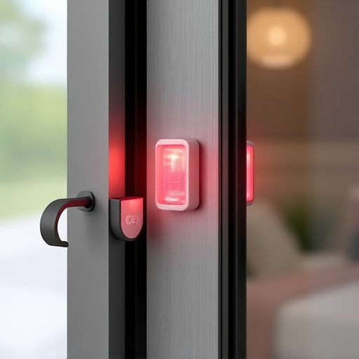 glass break sensor on sliding door