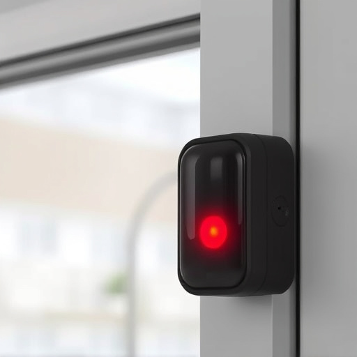 glass break sensor on sliding door