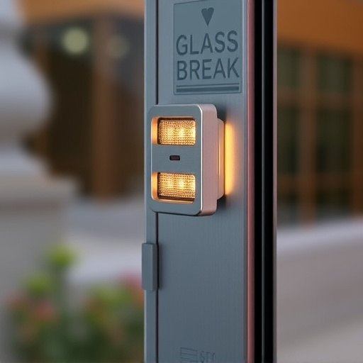glass break sensor on sliding door