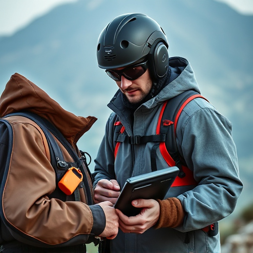 man checking legal travel restrictions for safety gear