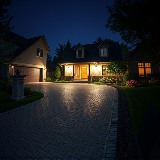 night vision security camera watching driveway