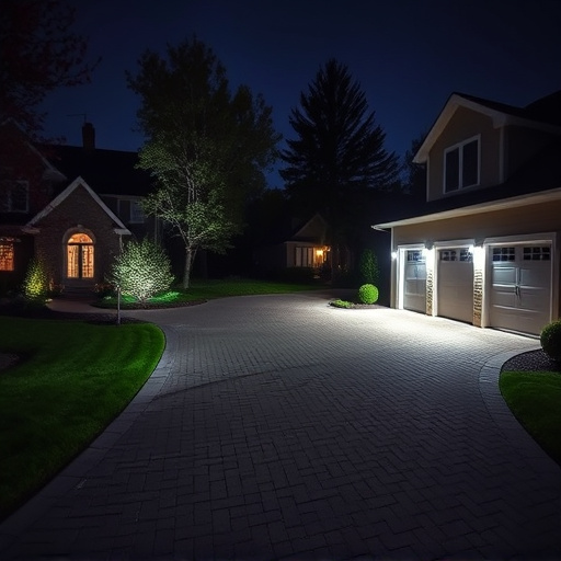 night vision security camera watching driveway