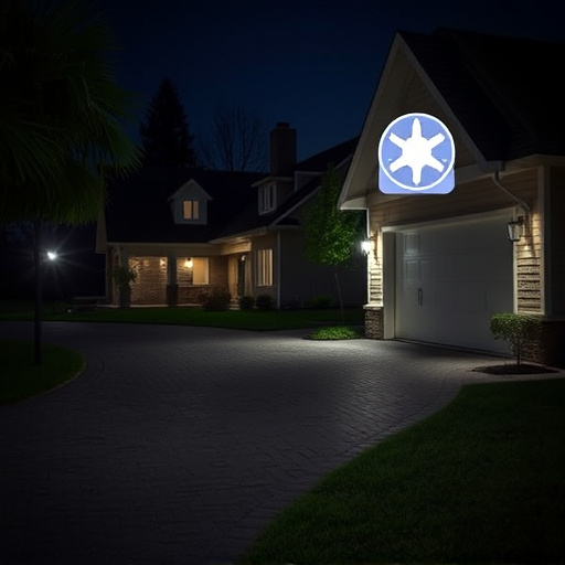 night vision security camera watching driveway