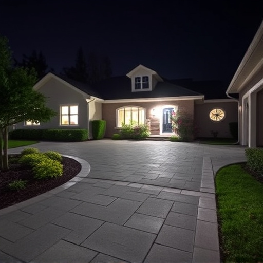 night vision security camera watching driveway