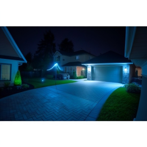 night vision security camera watching driveway