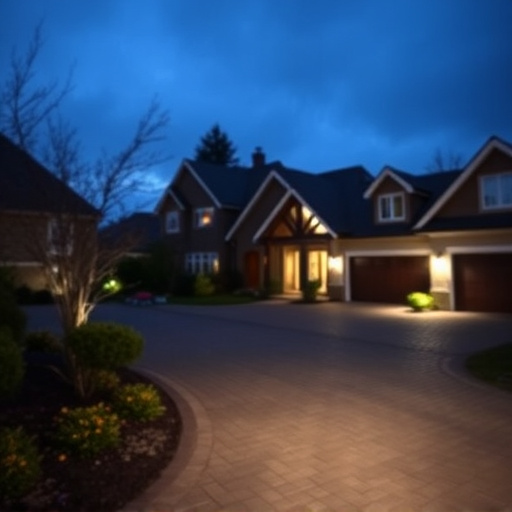 night vision security camera watching driveway