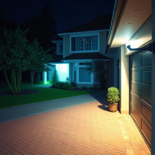 night vision security camera watching driveway