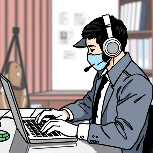 person researching personal safety laws online