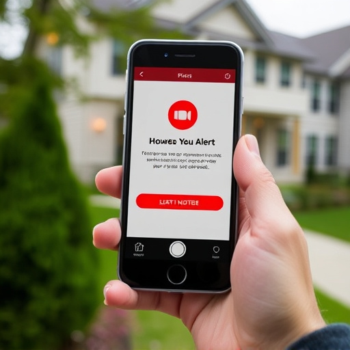 sensor alert notification on homeowner’s phone