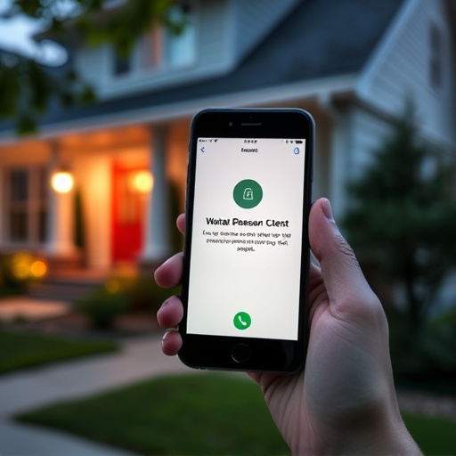 sensor alert notification on homeowner’s phone