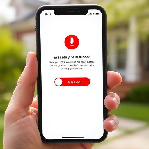 sensor alert notification on homeowner’s phone