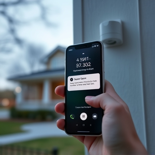 sensor alert notification on homeowner’s phone
