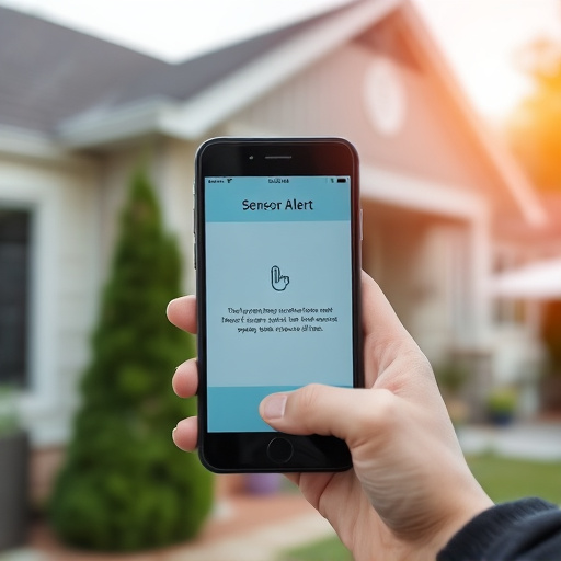 sensor alert notification on homeowner’s phone