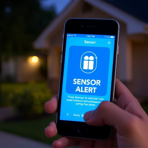 sensor alert notification on homeowner’s phone