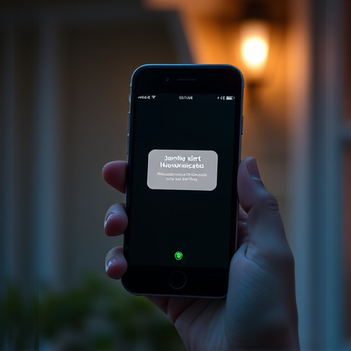 sensor alert notification on homeowner’s phone