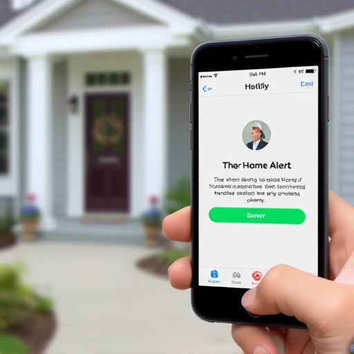 sensor alert notification on homeowner’s phone