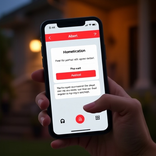 sensor alert notification on homeowner’s phone