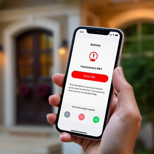 sensor alert notification on homeowner’s phone