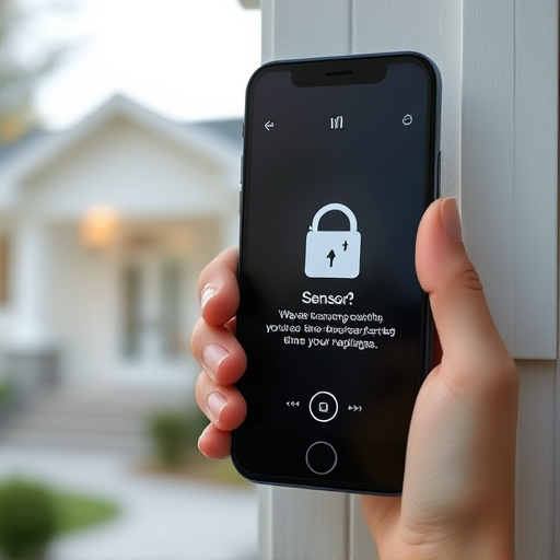 sensor alert notification on homeowner’s phone