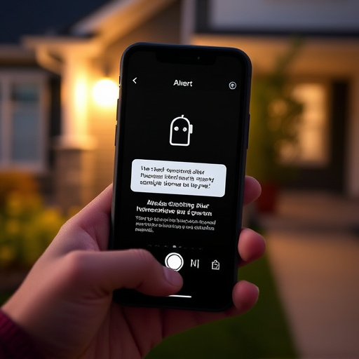 sensor alert notification on homeowner’s phone