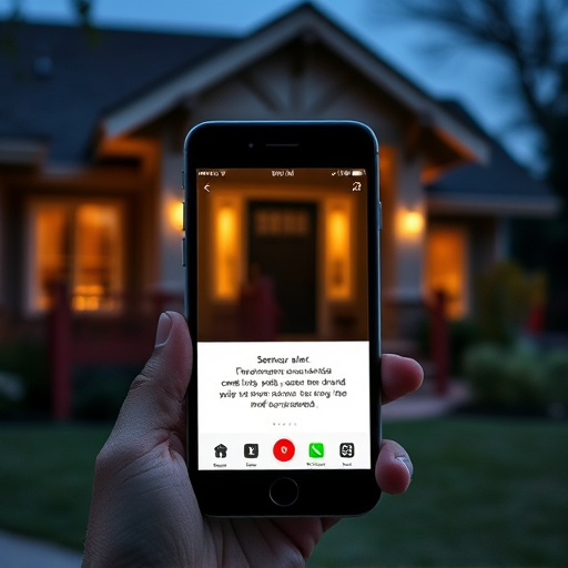 sensor alert notification on homeowner’s phone