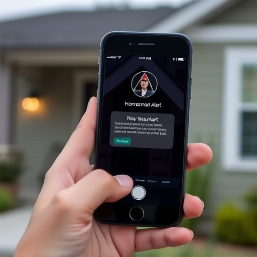 sensor alert notification on homeowner’s phone