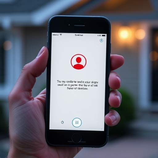 sensor alert notification on homeowner’s phone