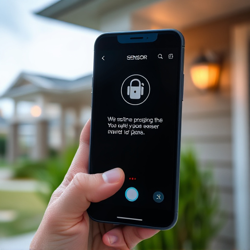 sensor alert notification on homeowner’s phone