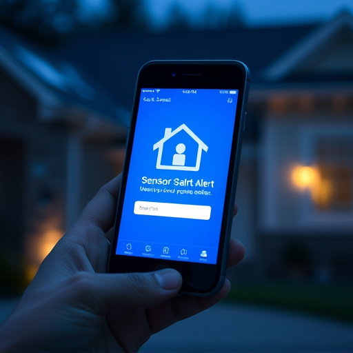 sensor alert notification on homeowner’s phone